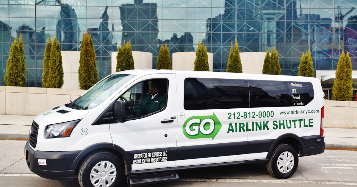 Go Airlink NYC shared ride airport shuttle musement