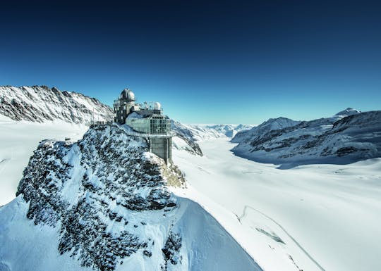 Jungfraujoch topo da Europa a partir de Interlaken