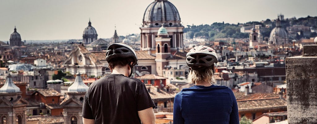 Passeio de bicicleta por Roma em um dia de bicicleta elétrica