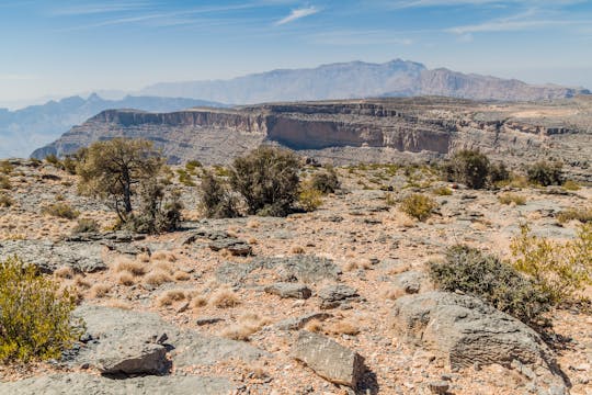 Excursão privada de um dia pelo Grand Canyon Omã em 4WD
