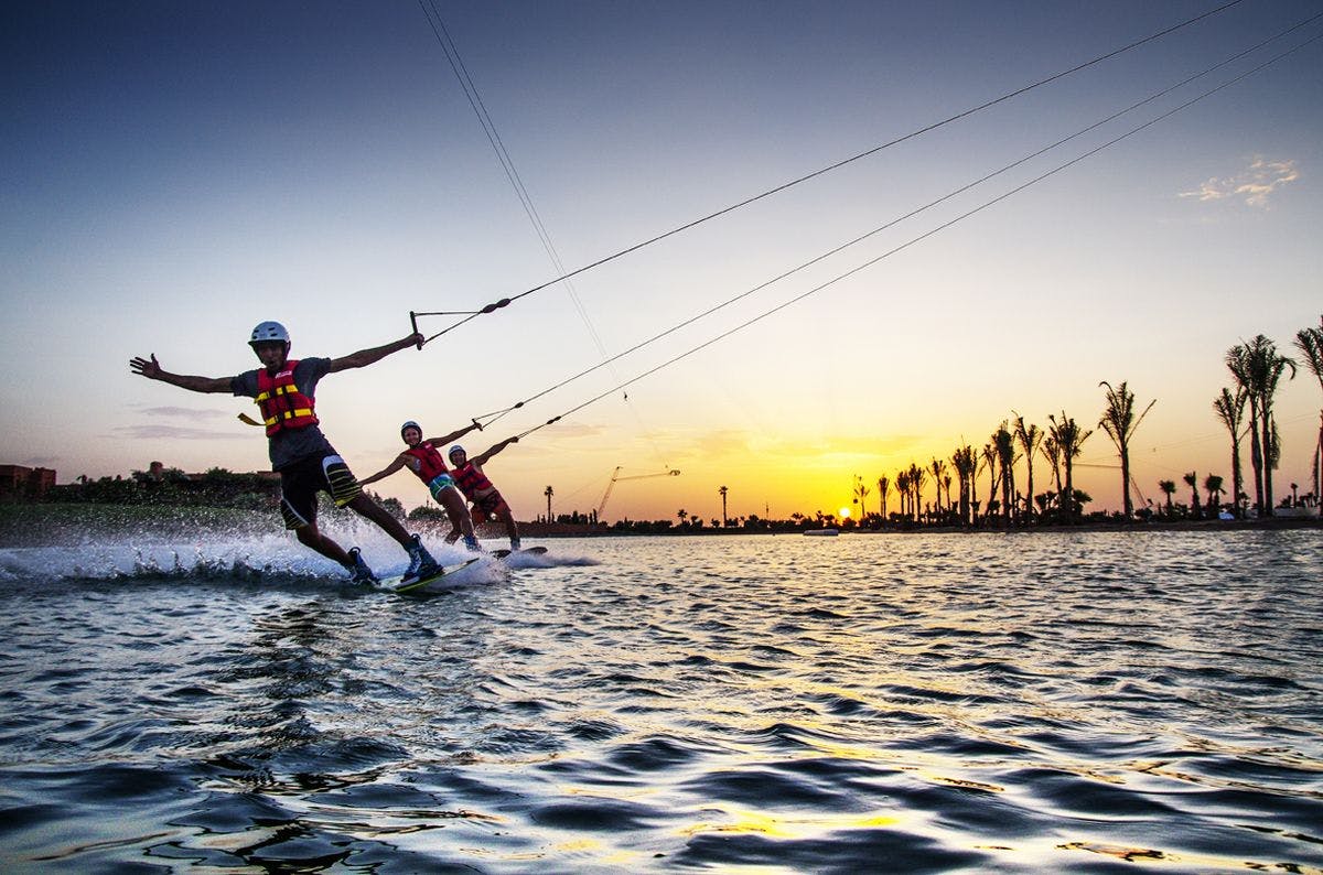 Wakeboarding na kablu w Marakeszu