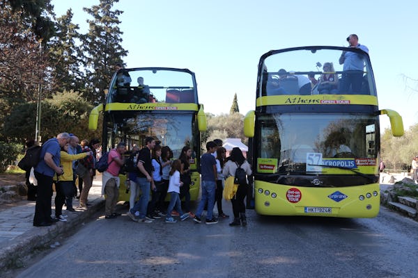 Athens hop-on-hop-off bus tour for 24 hours + 1 day free