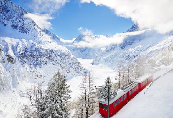 Guided bus trip to Chamonix with cable car, mountain train and lunch from Geneva