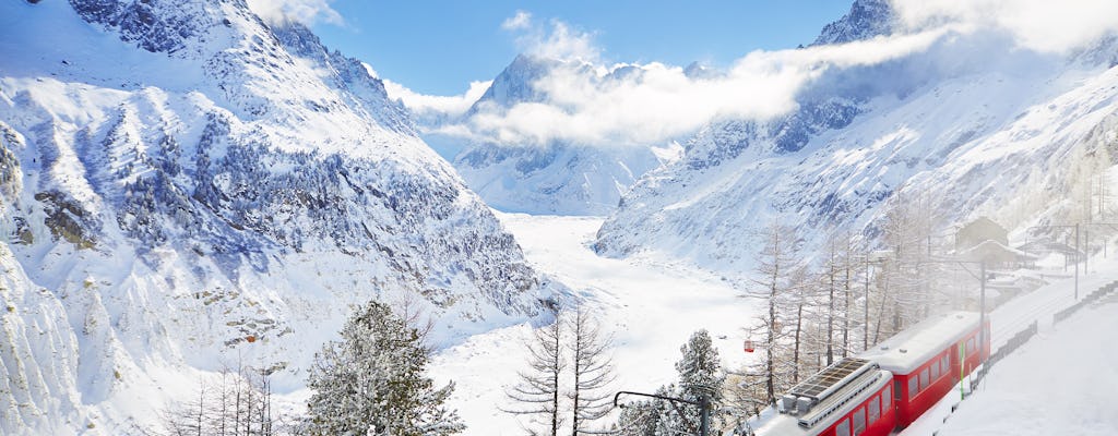 Tour de oro Chamonix Mont Blanc con teleférico y tren a Mer de Glace