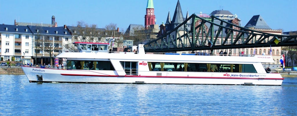 Cruzeiro de barco panorâmico em Frankfurt com guia de áudio