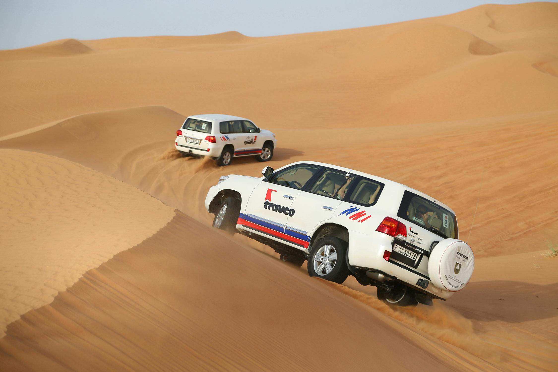 Safari por la mañana en el desierto con transporte desde Dubái