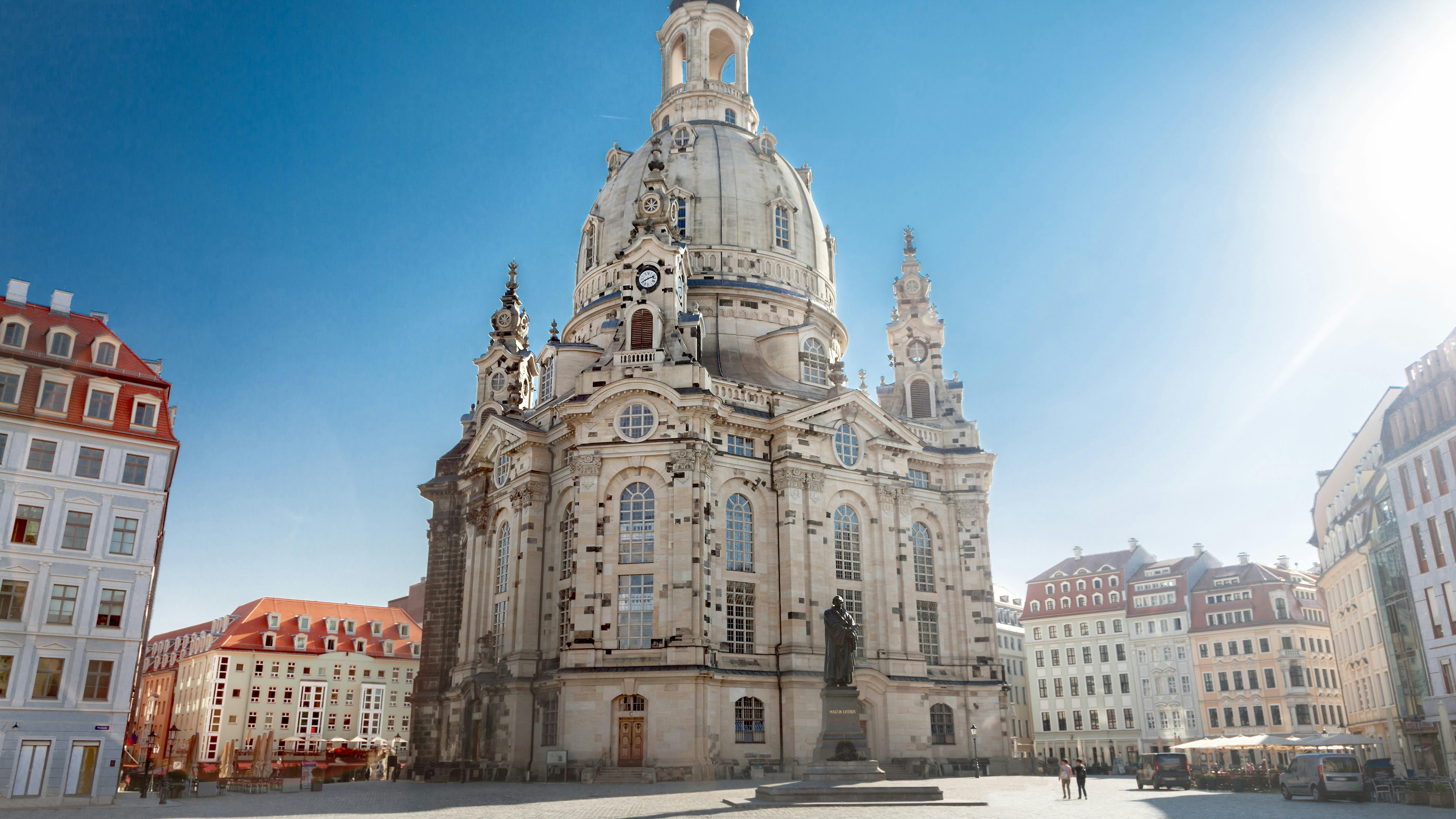 Visite de la ville de Dresde avec visite intérieure de la Frauenkirche et visite du Zwinger