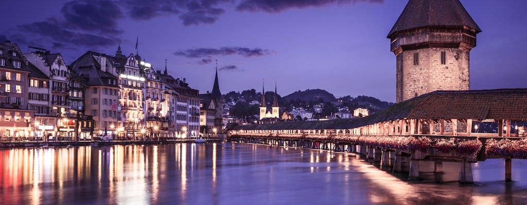 Caminhada noturna de 1,5 horas em Lucerna medieval