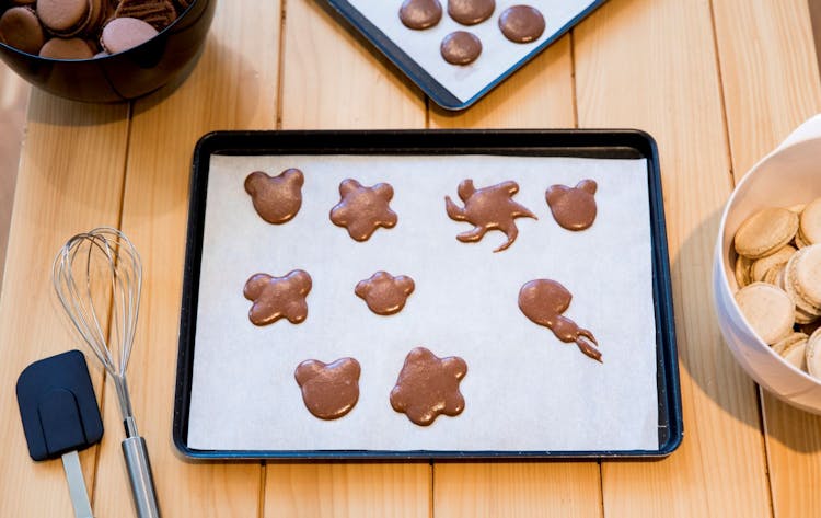 French macaron bakery class with kids