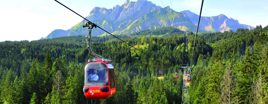 Zelfgeleide zilveren rondreis naar de Pilatusberg vanuit Luzern inclusief trein