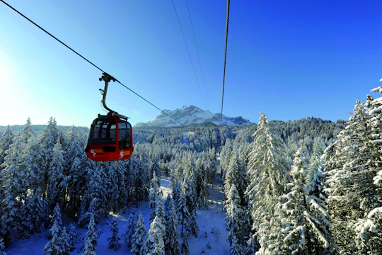 Pilatus winter ticket with gondola and aerial cableway from Kriens