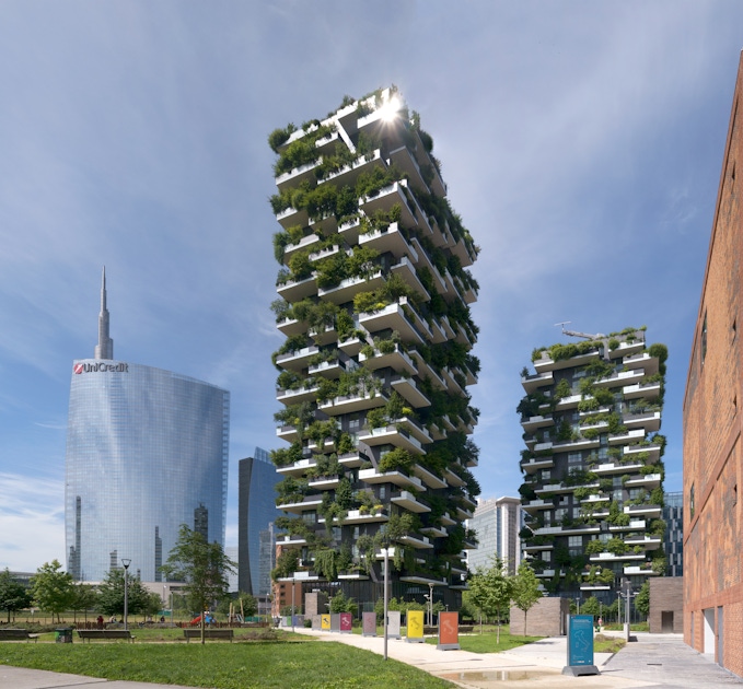 Миланский небоскреб Bosco verticale