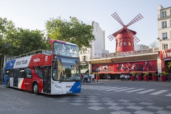 Open Tour Paris Hop-on Hop-off Bus with Cruise, Boat Pass or Night Tour option
