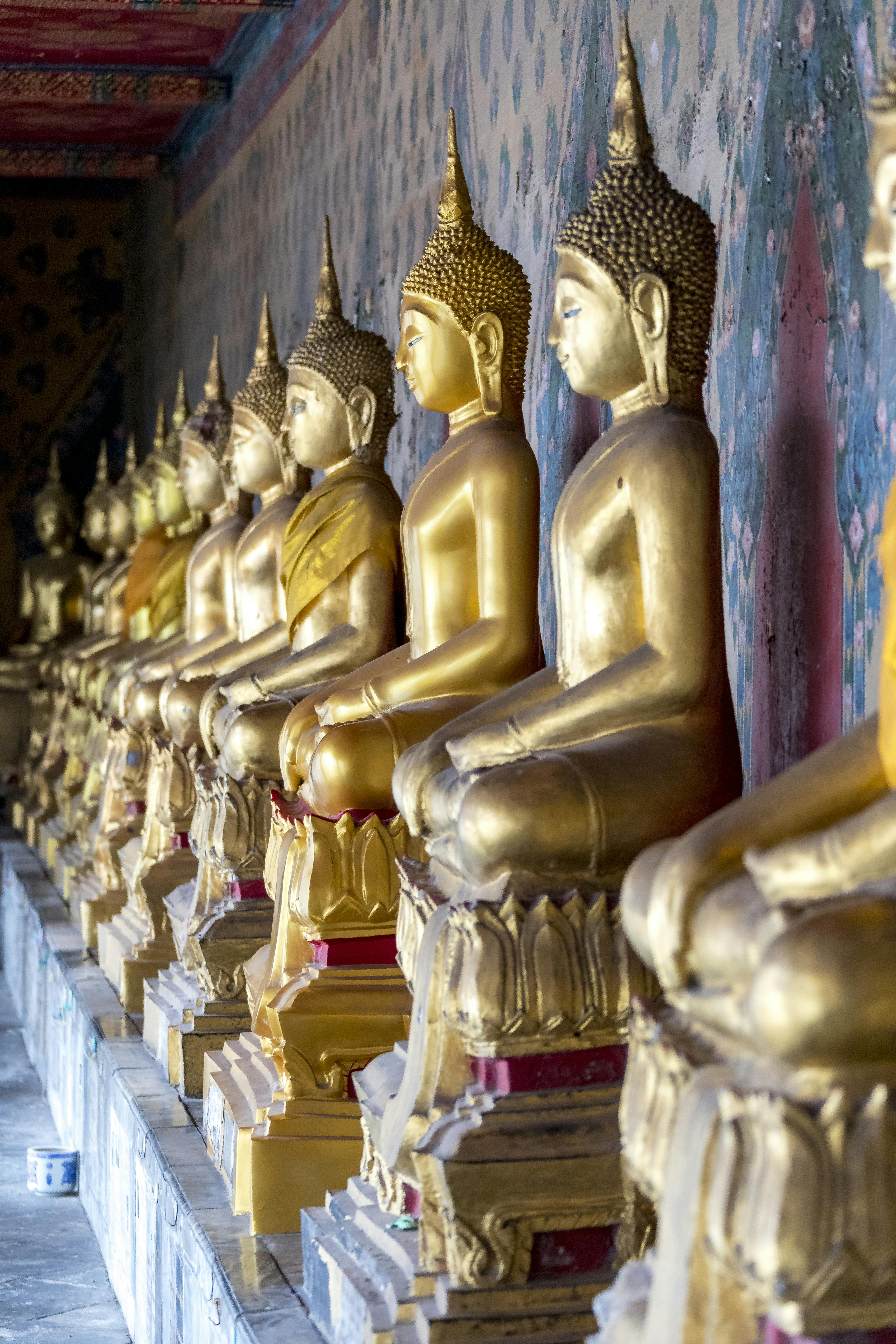 Bangkoks kanaler och Wat Arun-templet