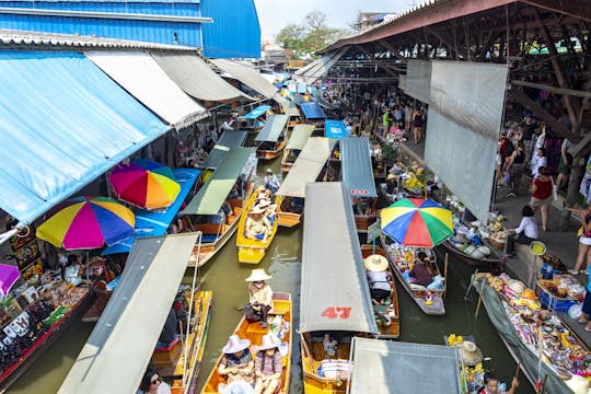 Visite en petit groupe du marché flottant de Damnoen Saduak