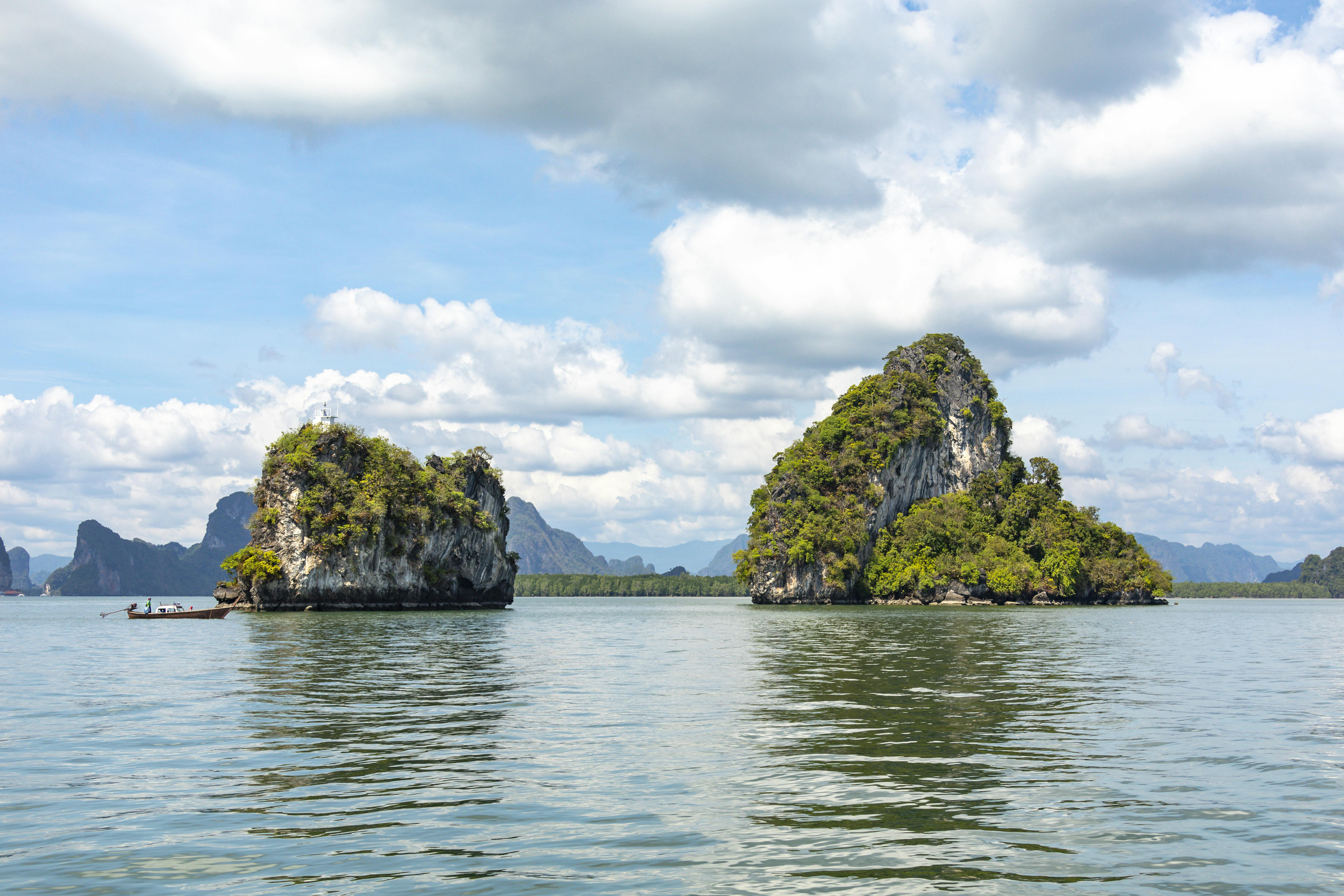 Öluffning och kanot i Phang Nga-bukten