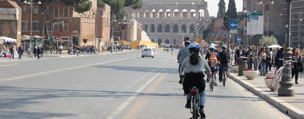 Tour de bicicleta elétrica das sete colinas de Roma