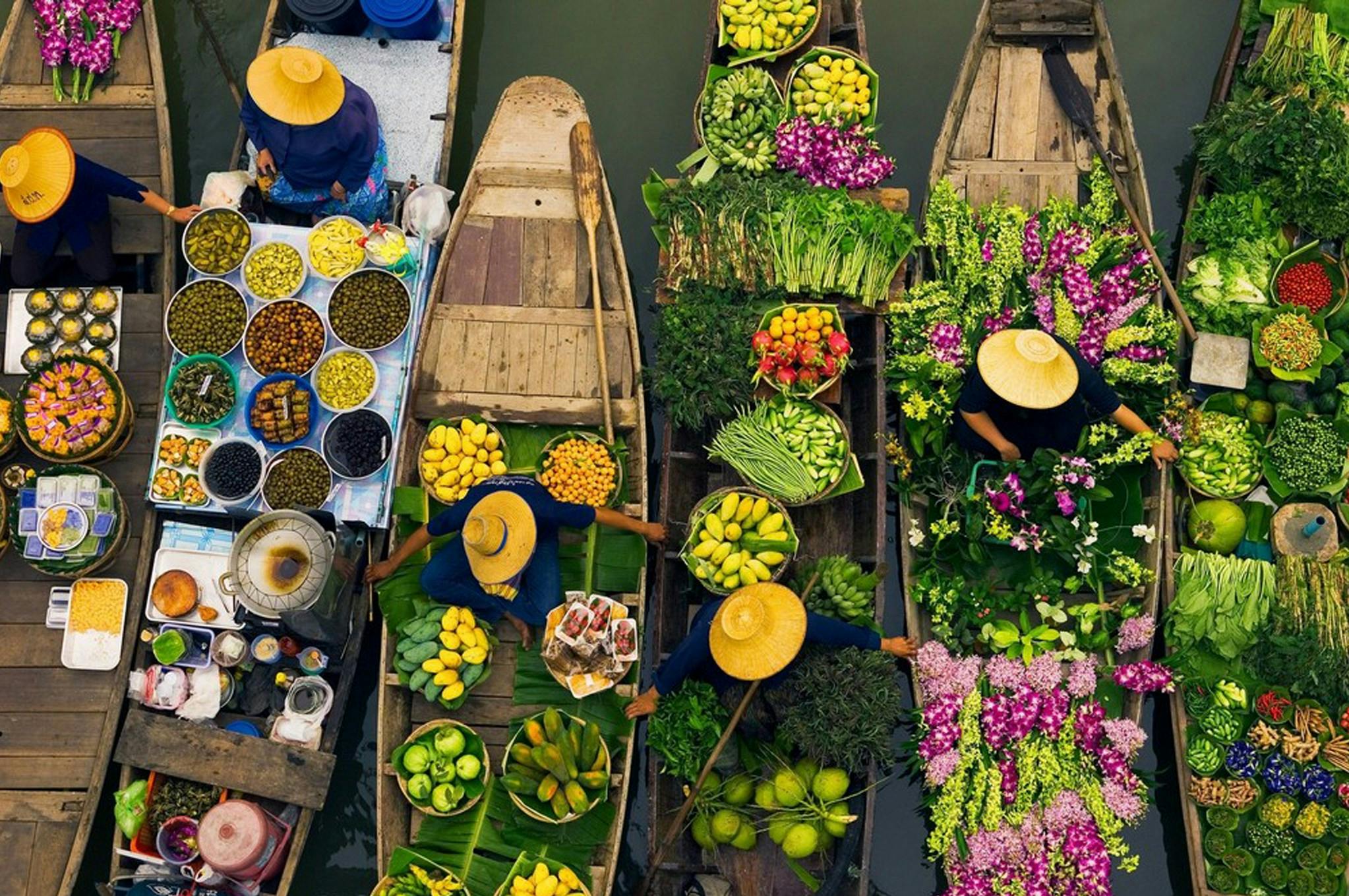 Visite combinée du marché flottant et du pont sur la rivière Kwai