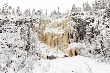 Korouoma ice waterfalls and national park hike