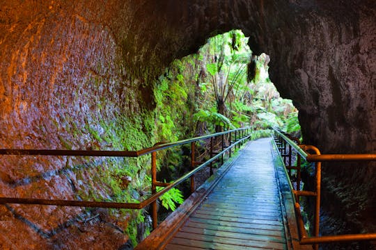 Lava cave and northern lights day-tour