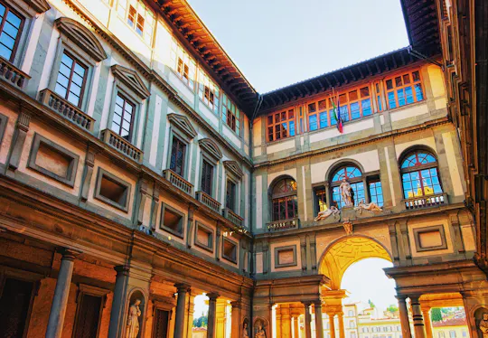 Bilhete de entrada na Galeria Uffizi e aplicação de visita auto-guiada