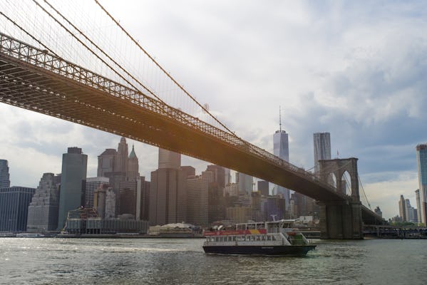 City Sightseeing Hop-on hop-off ferry cruise tour door New York