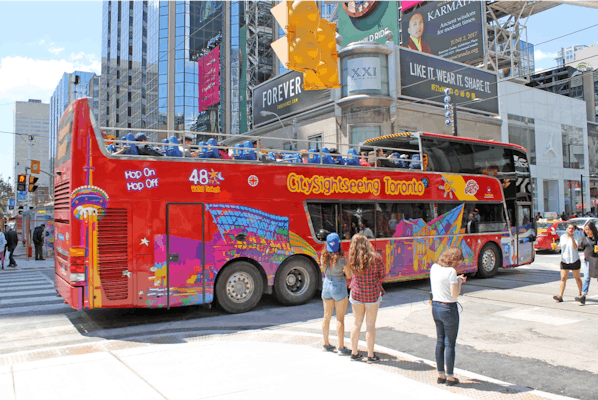 City Sightseeing hop-on hop-off bus tour of Toronto