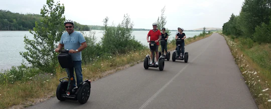 Self-balancing scooter tour around Lake Störmthal