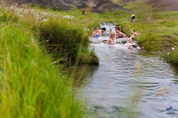 Hiking day tour to the hot springs in Reykjadalur Valley