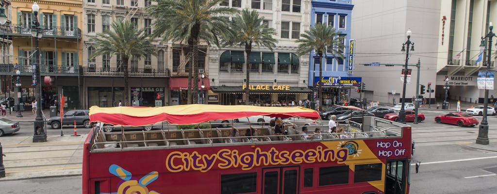 City Sightseeing hop-on hop-off bus tour of New Orleans