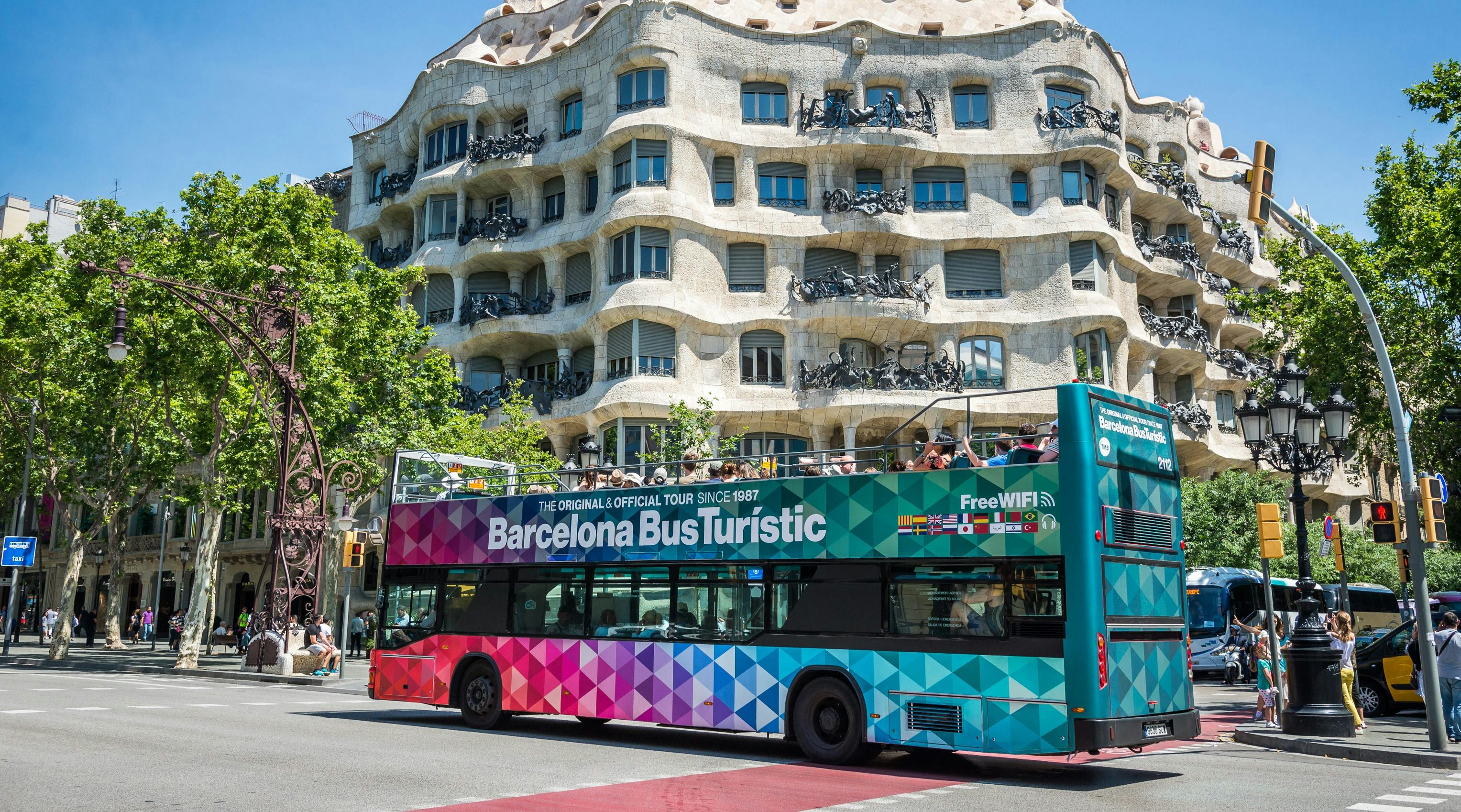 Hop-on hop-off tickets voor Barcelona Bus Turístic
