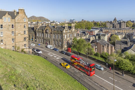 City Sightseeing hop-on hop-off buskort i Edinburgh