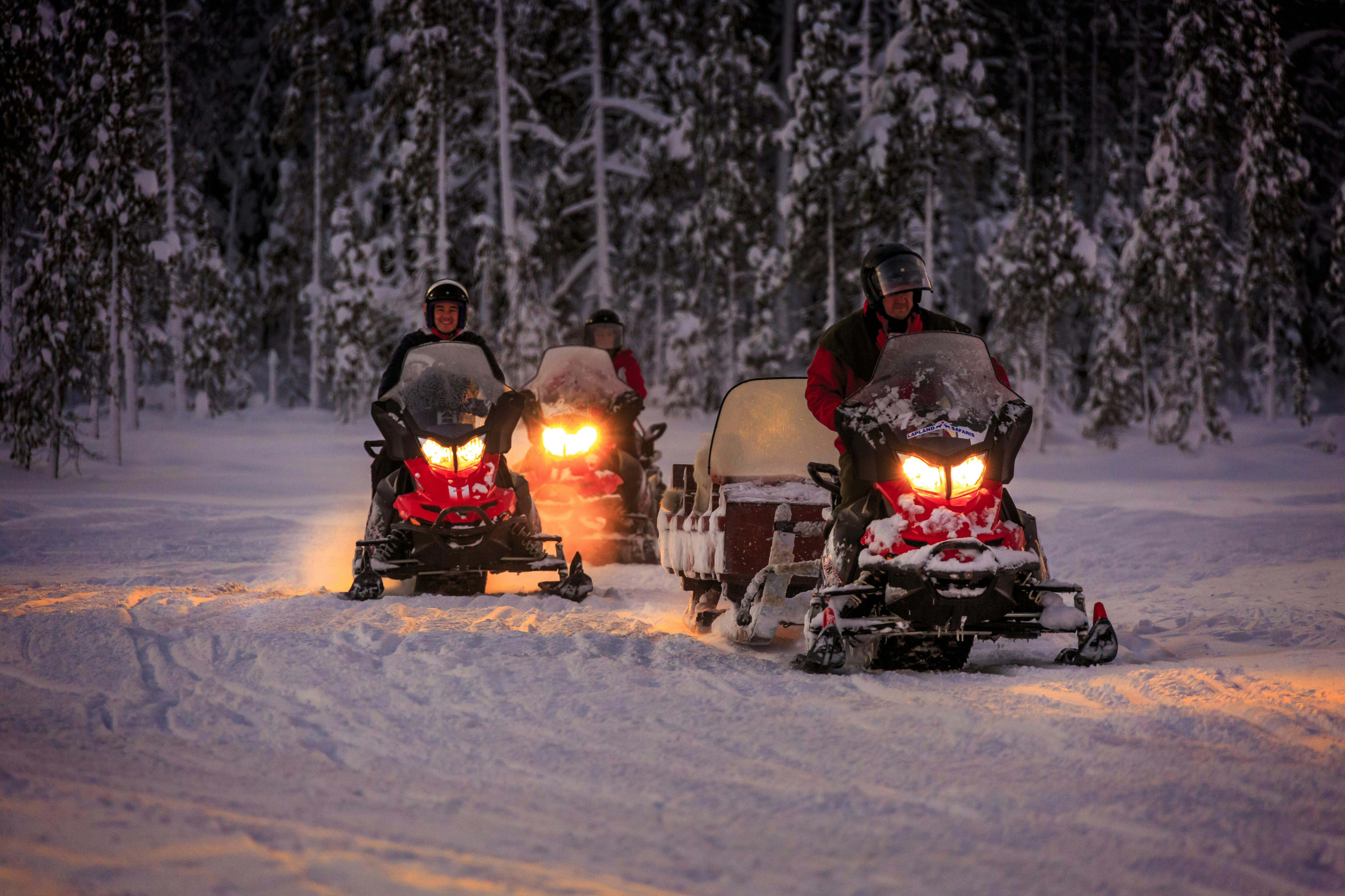 Snowmobile Adventure by Night - Adults Only