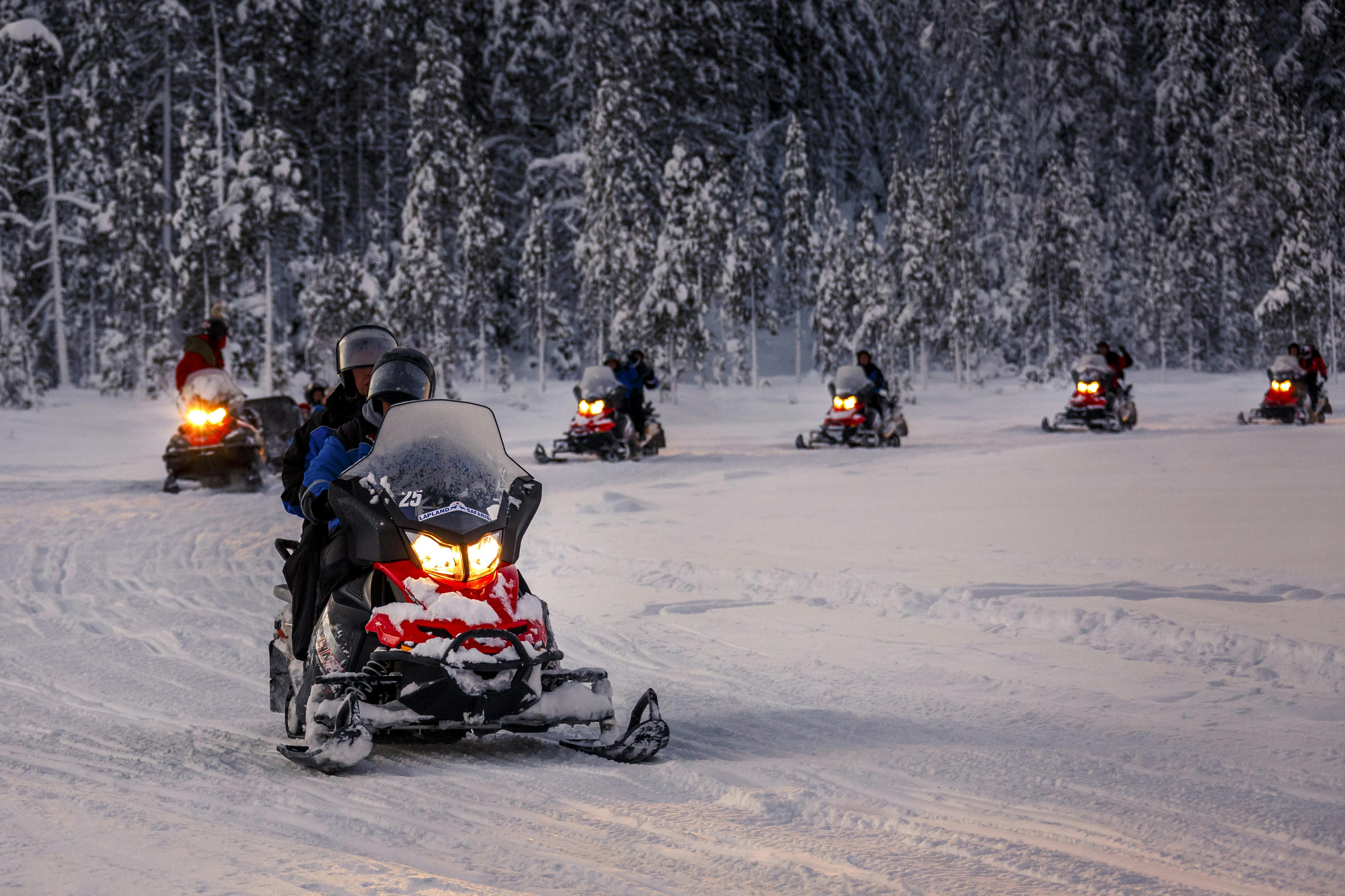 Saariselka Snowmobile Day Tour