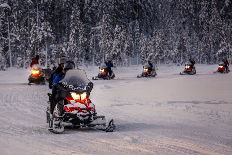 Saariselka Snowmobile Day Tour