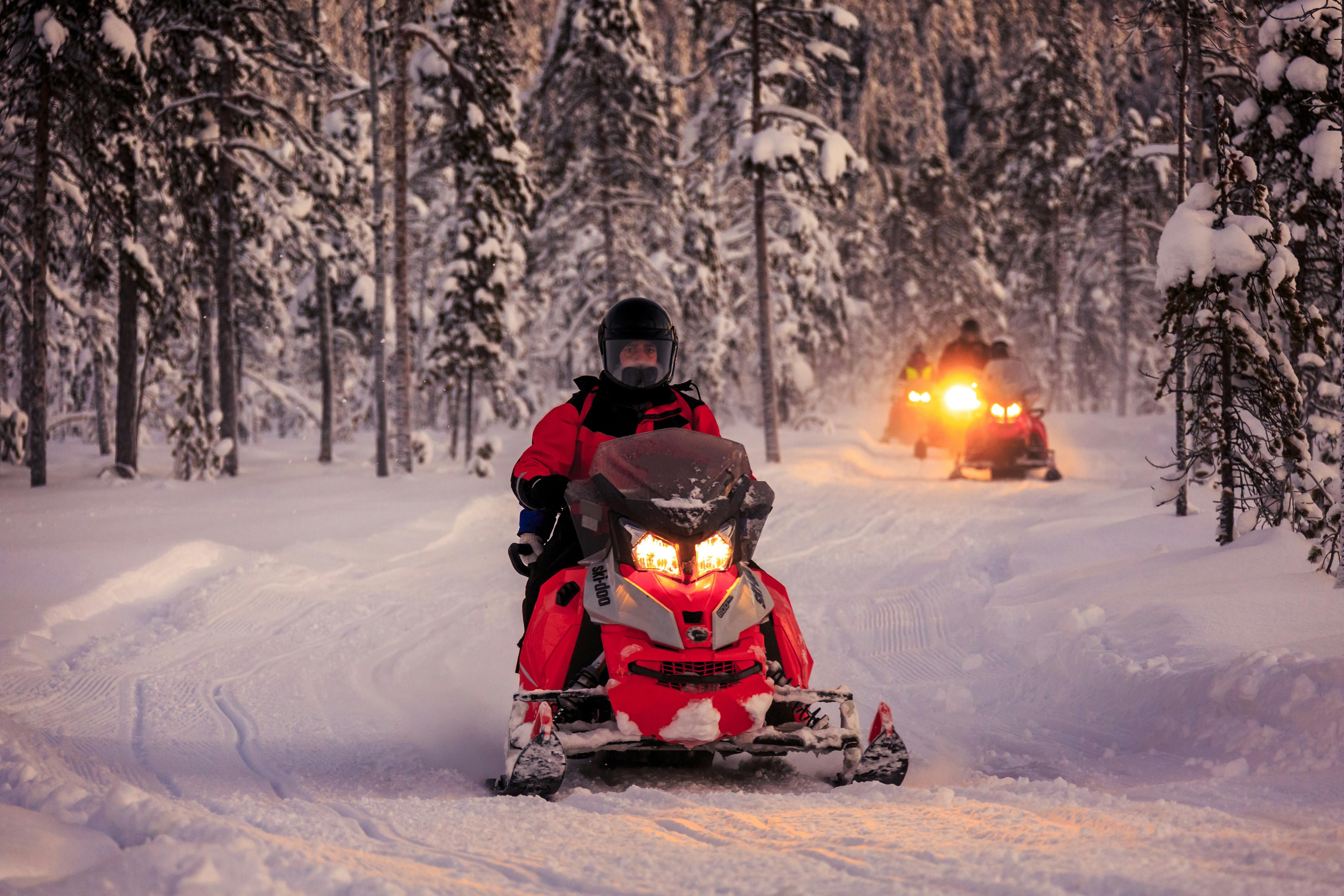 Saariselka Snowmobile Day Tour