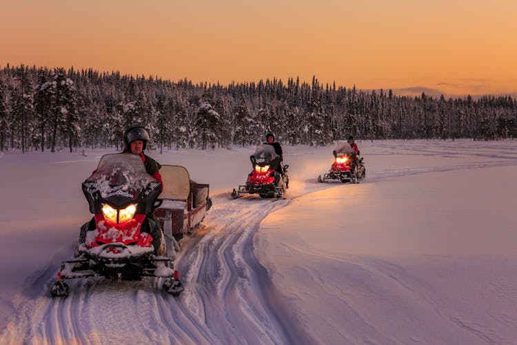 Saariselka Snowmobile Day Tour