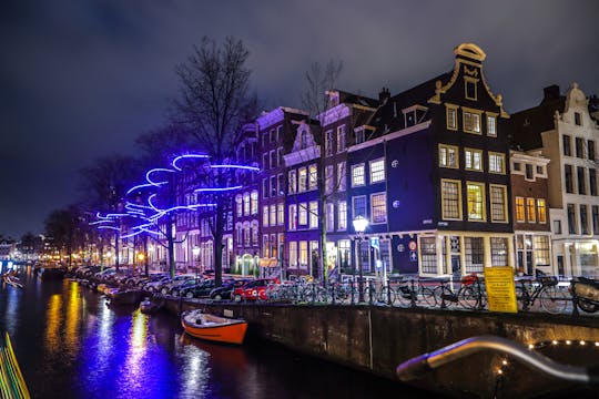 Amsterdam Light festival rondvaart met een open boot