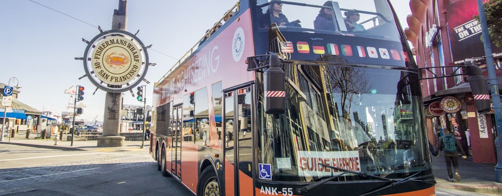 2-tägige Hop-on-Hop-off-Stadtrundfahrt und Nachttour durch San Francisco