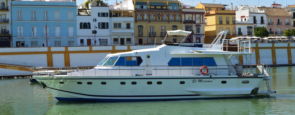Giro in yacht a Siviglia lungo il Guadalquivir con pranzo