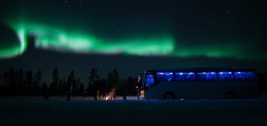 Northern Lights big bus chase from Tromsø