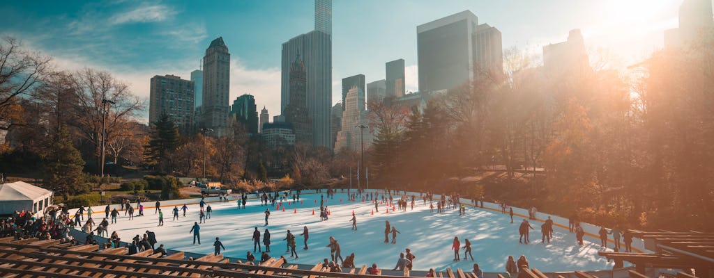 Tour a pie por Central Park y patinaje sobre hielo