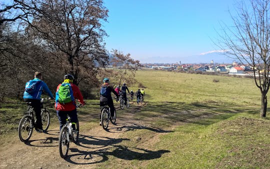 Bike ride and cave exploring near Brașov