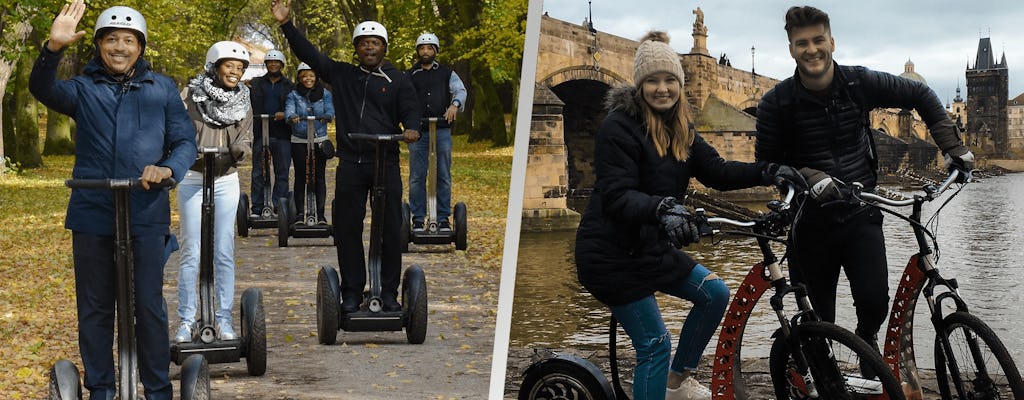 4 Hours Grand City Combination Tour by E-scooter & Segway with a free pick up by taxi