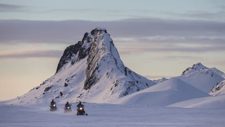 Gouden cirkel en sneeuwscooter gletsjertour