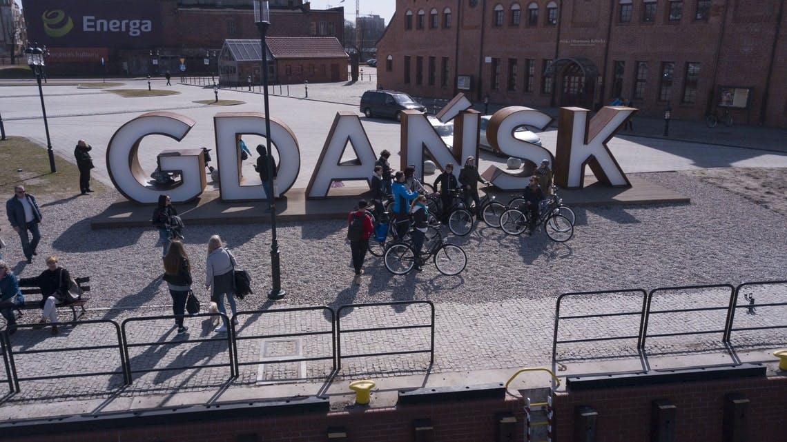 Passeio privado de bicicleta em Gdansk
