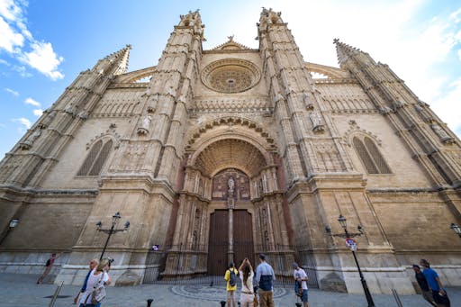 Entrance to Palma Cathedral La Seu