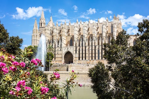 Entrance to Palma Cathedral La Seu