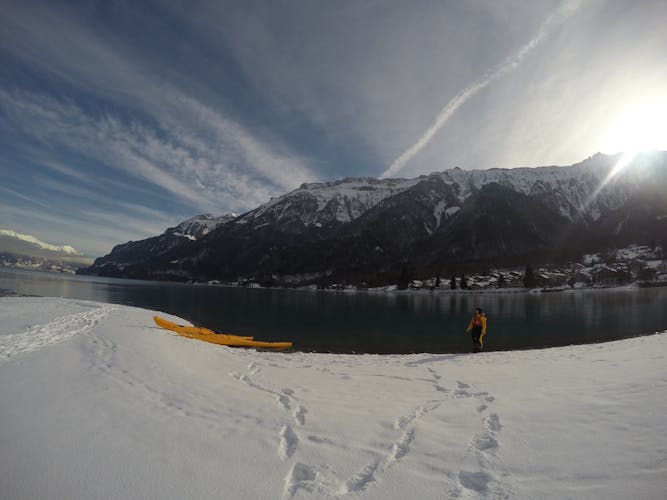 Winter Half Day Kayak tour on Lake Brienz