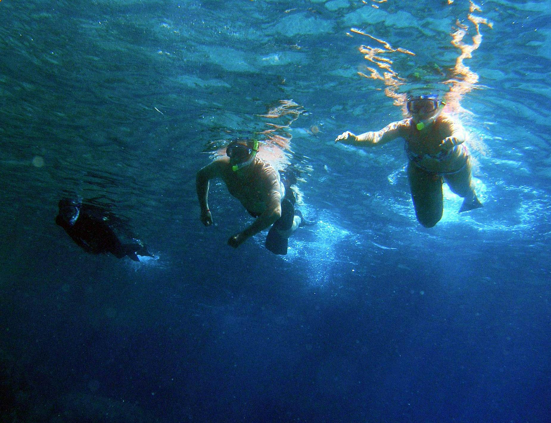 Snorkling ved Rhodos